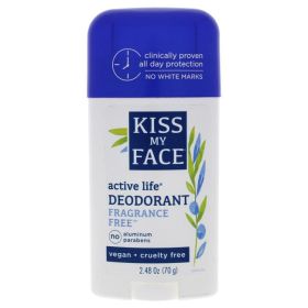 Kiss My Face Fragrance Free Active Enzyme Deodorant Stick (1X2.48 Oz)