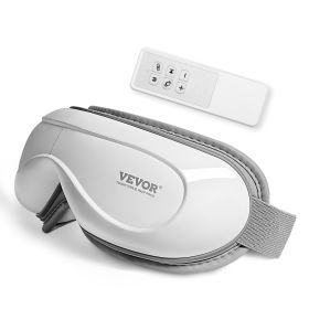 VEVOR Eye Massager with Heat & Remote, Heated Eye Massage Mask with 5 Modes and Bluetooth Music, 180° Foldable Eye Care Massager for Eye Strain