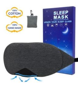 Portable Blindfold - Travel Sleep Mask (Color: Black)